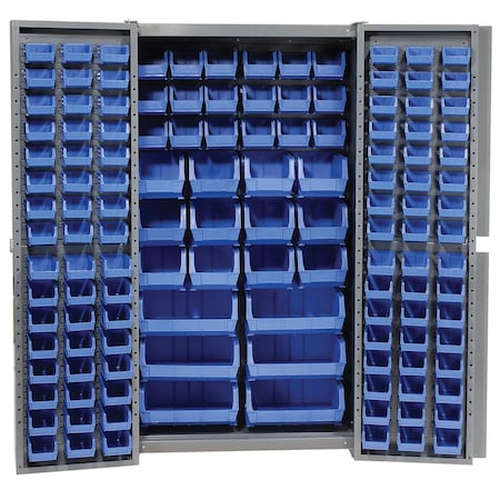 Global Industrial Bin Cabinet, 38 in W, 72 in H, 24 D 662147BL
